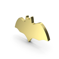 Gold Halloween Bat Symbol PNG & PSD Images
