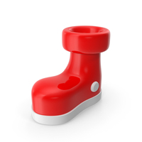 Red And White Cartoon Boot PNG & PSD Images