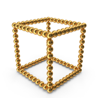 Special Gold Cube PNG & PSD Images