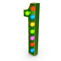 Christmas Color Light Number 1 PNG & PSD Images