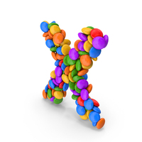 Candy Letter X PNG & PSD Images