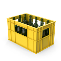 Plastic Bottle Crate With Empty Bottles PNG & PSD Images
