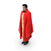 Clergyman With Liturgical Vestment Red Robe PNG & PSD Images