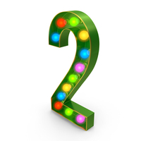 Christmas Color Light Number 2 PNG & PSD Images