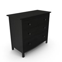 Ikea 3 Drawer Chest Brown PNG & PSD Images