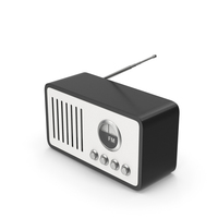 Old Radio Black PNG & PSD Images