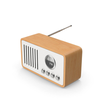 Wooden Old Radio PNG & PSD Images