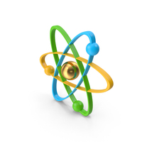 ATOM ICON GOLD AND COLOUR PNG & PSD Images