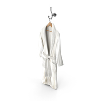 Bathrobe On Hanger And Hook PNG & PSD Images