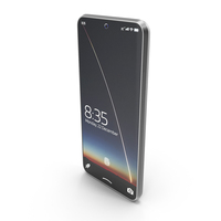 Tesla Phone Model Pi Screen On PNG & PSD Images