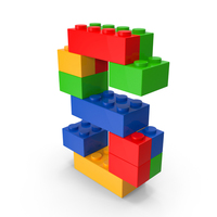 Toy Bricks Letter S PNG & PSD Images