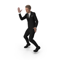 Man in Classic Suit Dancing PNG & PSD Images