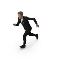 Man in Classic Suit Running PNG & PSD Images