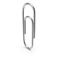 Silver Paper Clip PNG & PSD Images