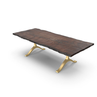 BDDW Showroom Slab Dining Table PNG & PSD Images