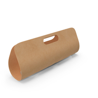 Kraft Paper Holder for Three Beverage Plastic Cups PNG & PSD Images