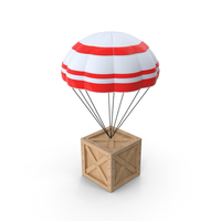 Parachute And Crate PNG & PSD Images
