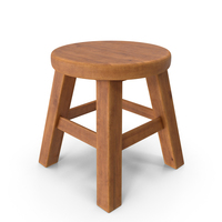 Round Wood Stool PNG & PSD Images