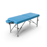 Massage Bench Blue PNG & PSD Images