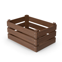 Wooden Crate Dark PNG & PSD Images
