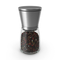 Stainless Steel Pepper Grinder PNG & PSD Images