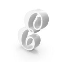 White Cursive Capital Letter E PNG & PSD Images
