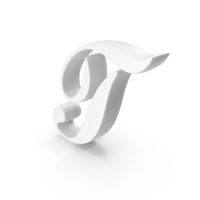 Capital T Cursive Opti Script Font Style Alphabet White PNG & PSD Images