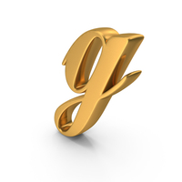 Gold Cursive Letter G PNG & PSD Images