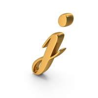 Gold Cursive Letter J PNG & PSD Images