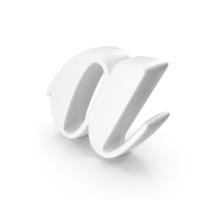 White Cursive Letter A PNG & PSD Images