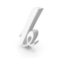 b Cursive Opti Script Font Style Alphabet White PNG & PSD Images