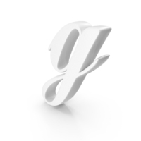 White Cursive Letter G PNG & PSD Images