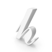 h Cursive Opti Script Font Style Alphabet White PNG & PSD Images