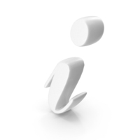 White Cursive Letter I PNG & PSD Images