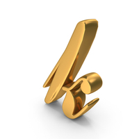 Gold Cursive Letter K PNG & PSD Images
