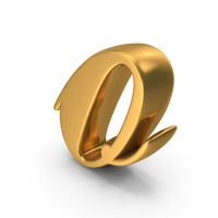 o Cursive Opti Script Font Style Alphabet Gold PNG & PSD Images