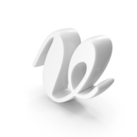 White Cursive Letter V PNG & PSD Images