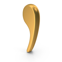 Gold Comma Symbol PNG & PSD Images