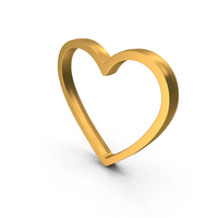 Heart Gold PNG & PSD Images