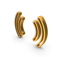 Gold Vibrate Symbol PNG & PSD Images