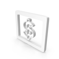 Dollar Icon White PNG & PSD Images