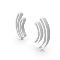 White Vibrate Symbol PNG & PSD Images