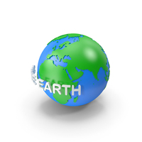 Save Earth Text With Globe PNG & PSD Images