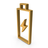 Gold Battery Symbol PNG & PSD Images