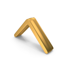 Caret Up Arrow Gold PNG & PSD Images