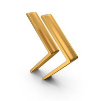 Gold Fast Forward Symbol PNG & PSD Images
