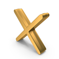 Gold Multiply Symbol PNG & PSD Images