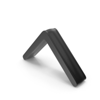 Black Caret Up Arrow Symbol PNG & PSD Images