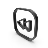 Black Rewind Symbol PNG & PSD Images