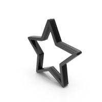 Black Favorite Star Symbol PNG & PSD Images